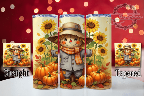 Download Rustic Autumn Farm Scarecrow Tumbler - Scarecrow Collection