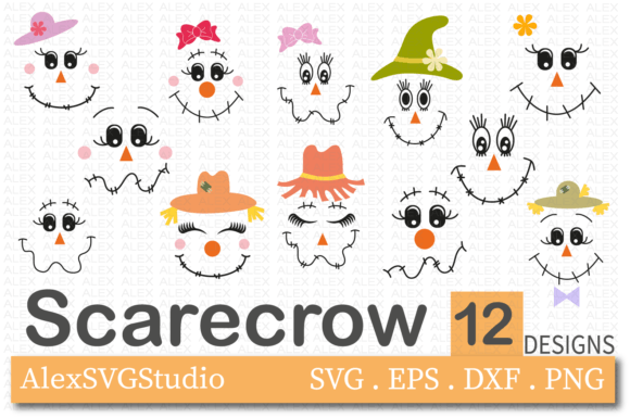 Download Scarecrow Svg, Halloween Svg, Fall Svg - Scarecrow Collection