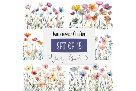 Download Springtime Watercolor Wildflower Bundle - Wildflower bundle Collection