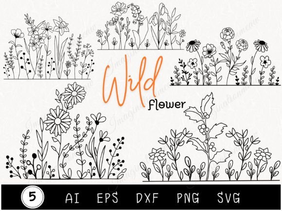 Download Wildflower Bundle Svg Flower Bouquet - Wildflower bundle Collection