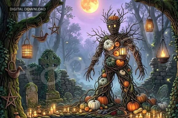 Download Halloween Woodland Decor Scarecrow Tree - Scarecrow Collection