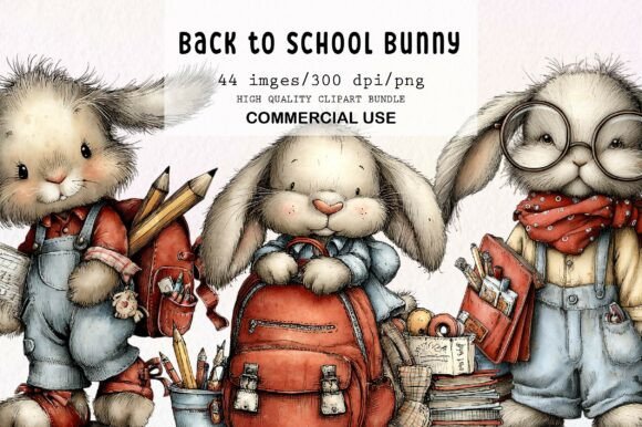 Download Back to School Bunny Clipart - Bunny clipart Collection