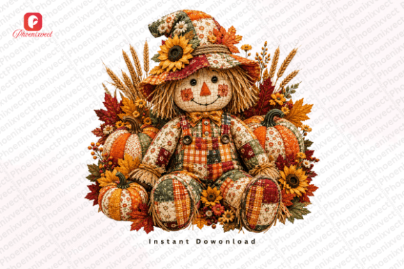 Download Patchwork Patch Autumn Scarecrow PNG - Scarecrow Collection