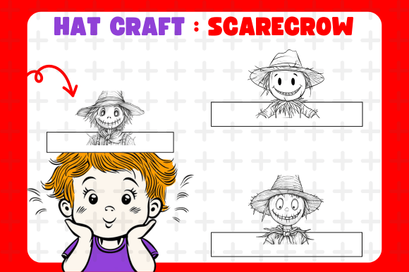 Download Hat Craft Scarecrow Coloring Activity - Scarecrow Collection