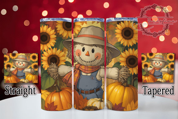 Download Rustic Autumn Farm Scarecrow Tumbler - Scarecrow Collection
