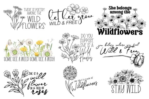 Download Wildflower Bundle Sublimation - Wildflower bundle Collection
