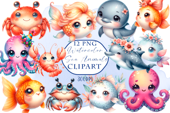 Download Sea Animals Clipart - Sea Animals Png - Sea animals Collection