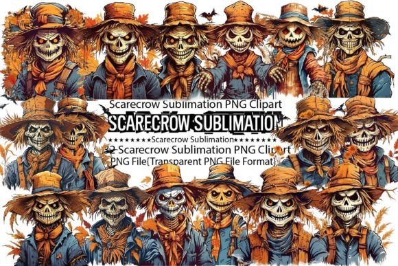 Download Halloween Scarecrow Sublimation Bundle - Scarecrow Collection