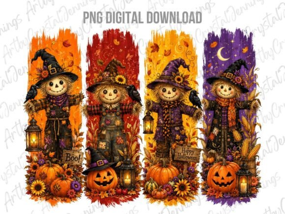 Download Halloween Scarecrow Brushstroke PNG - Scarecrow Collection