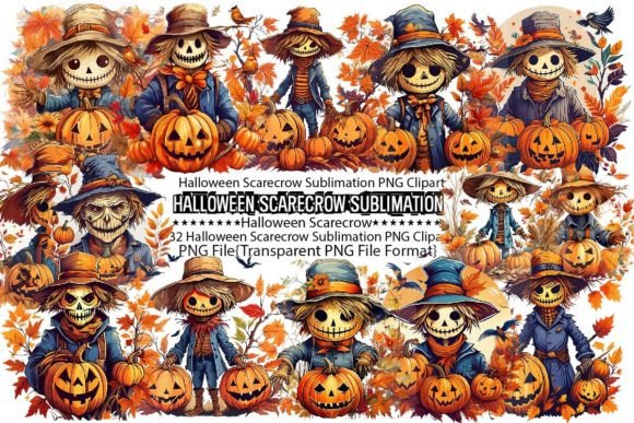Download Halloween Scarecrow Sublimation Bundle - Scarecrow Collection