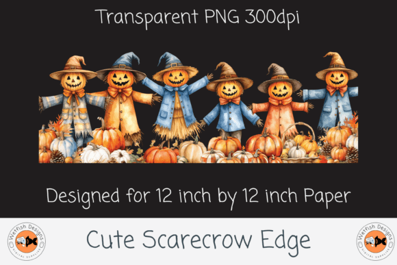 Download Cute Scarecrow Halloween Edge - Scarecrow Collection