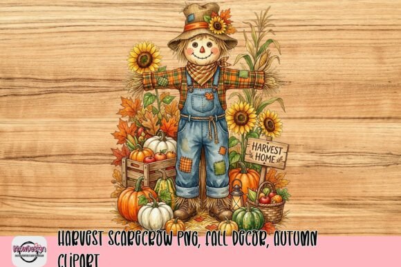 Download Harvest Scarecrow PNG, Fall Decor, Autumn Clipart - Scarecrow Collection