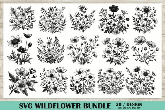 Download Svg Wildflower Bundle - Wildflower bundle Collection