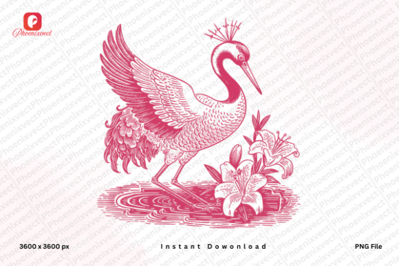 Download Hand Drawn Heron Crane Bird PNG - Hand drawn Collection